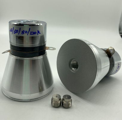 chất lượng  80mm Ultrasonic Piezoelectric Transducer 25/50/80/120k Four Frequency Nhà máy